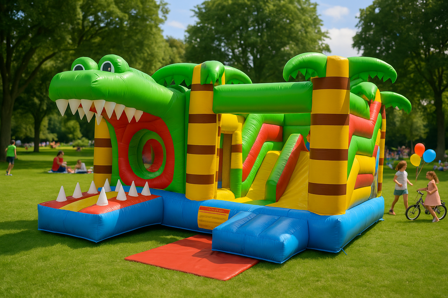 Springkussen Krokodil Multiplay